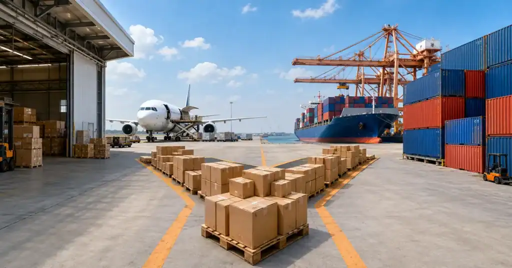 Split shipments from Yiwu using air freight and sea freight